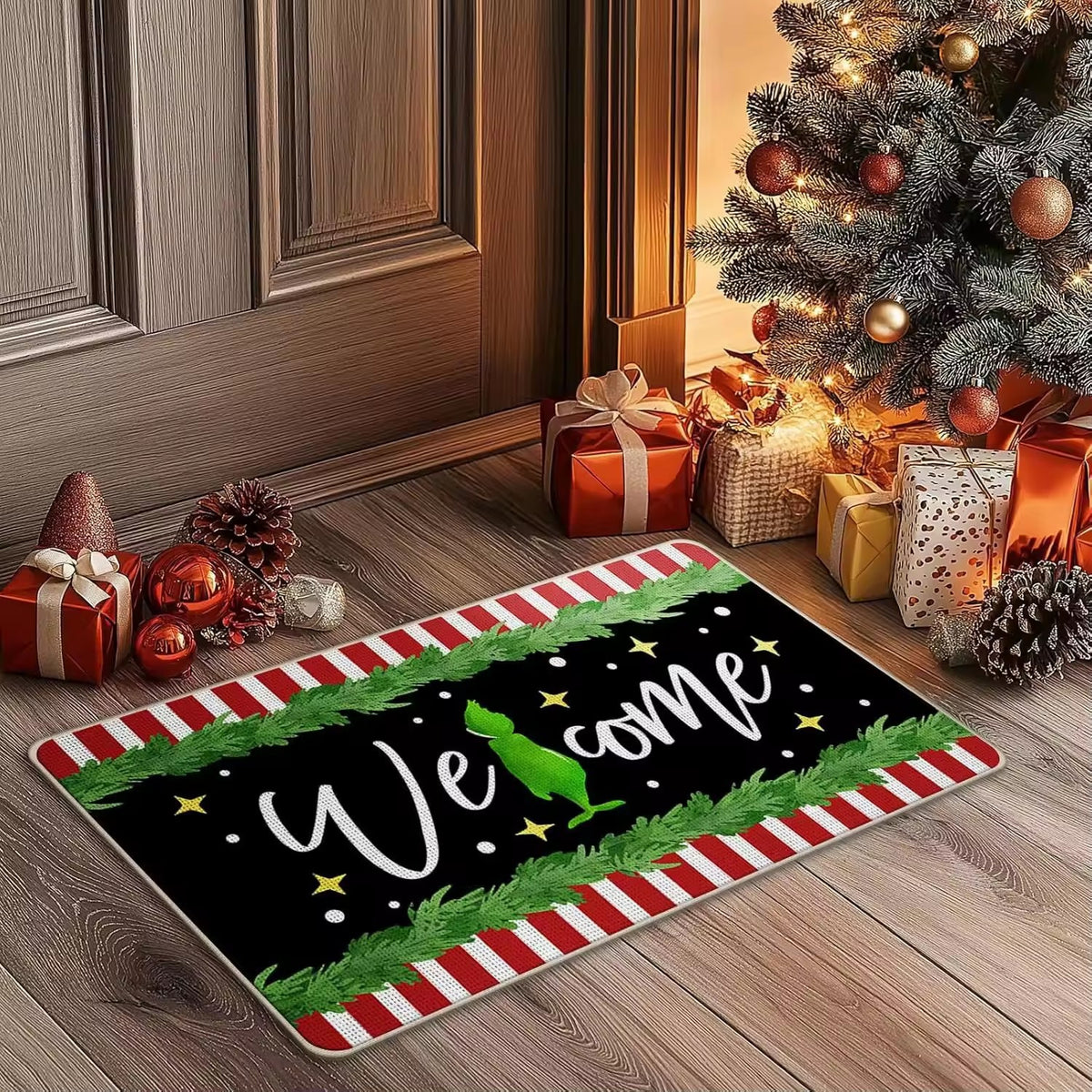 Festive Holiday Welcome Mat Acalora