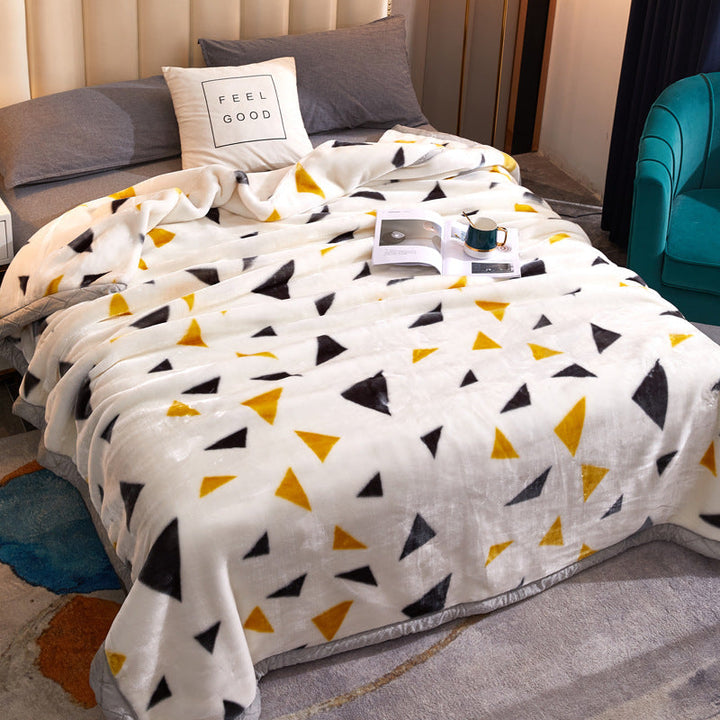 Decorative Fleece Throw Blanket Kalsten
