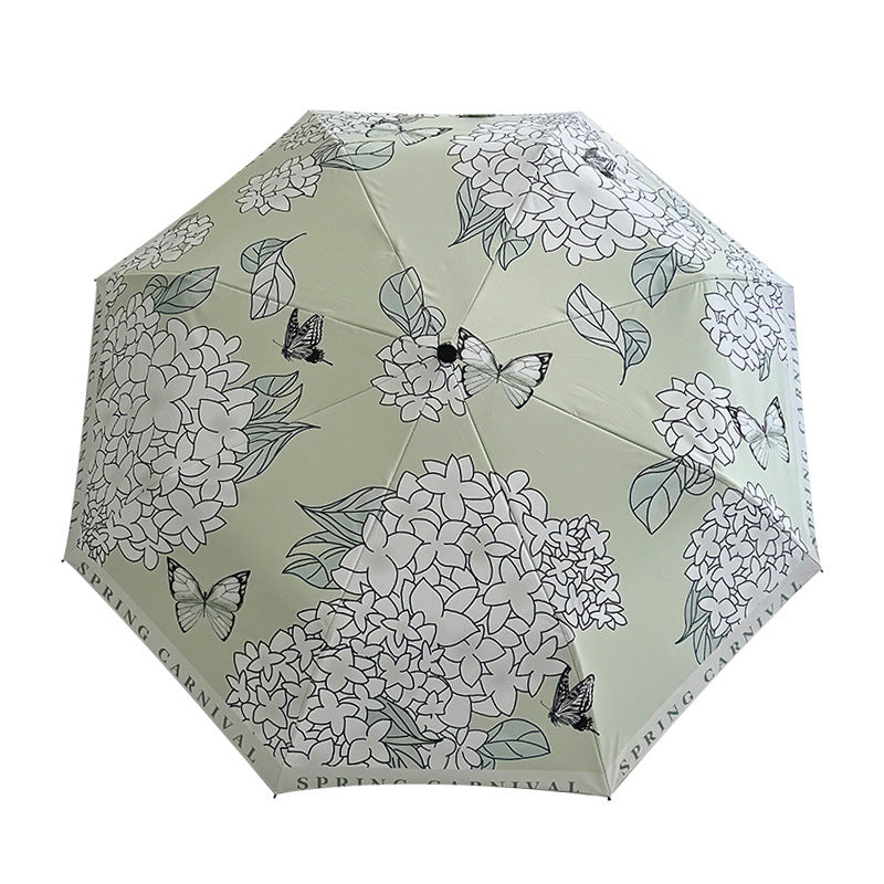 Women's Folding Umbrella with Innovative Floral Design Kalsten