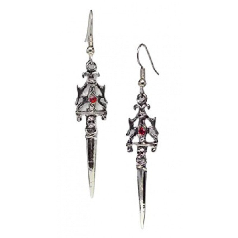 Gothic Statet Skull Earrings Kalsten