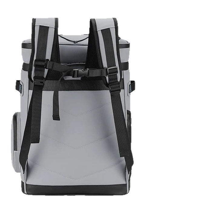 Unisex nano insulated cooler backpack with hard bottom, multiple compartments and ergonomic shoulder straps Kalsten