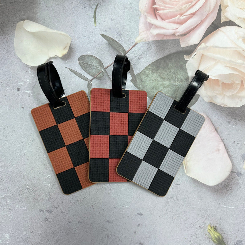 Checkerboard Pattern Luggage Tag Kalsten