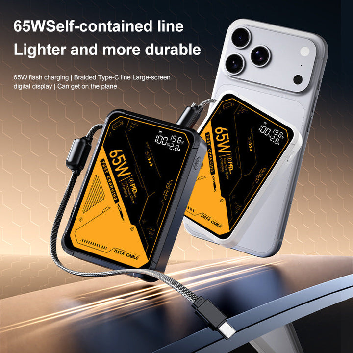 Portable high-performance charger with intelligent USB-C port and digital display Kalsten