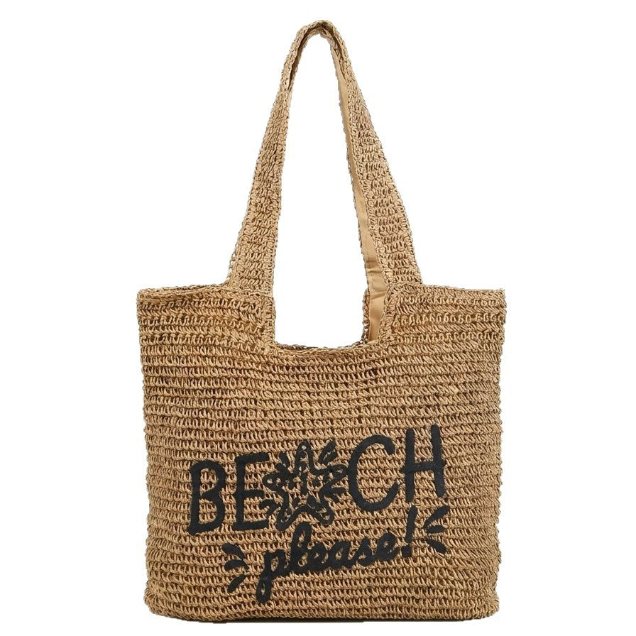 Beach bag with Embroidered Lettering Kalsten