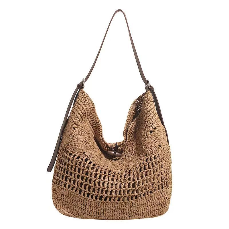Braided handbag with sturdy leather straps Kalsten