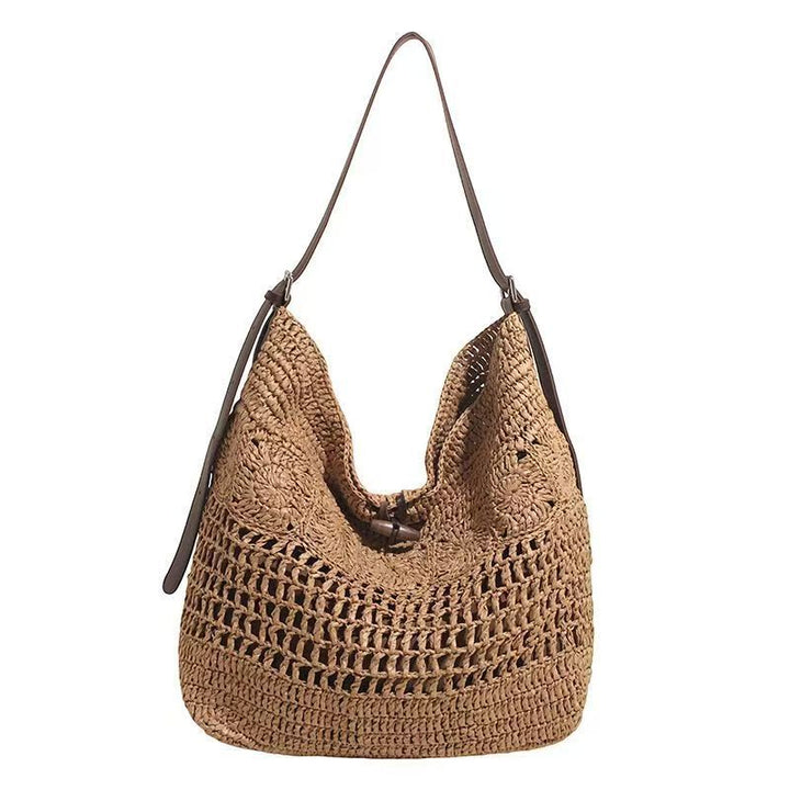 Braided handbag with sturdy leather straps Kalsten