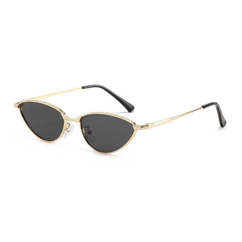 Ladies Cat-Eye Sunglasses with Rhinestone-Embellished Frame and Protective Lenses Kalsten