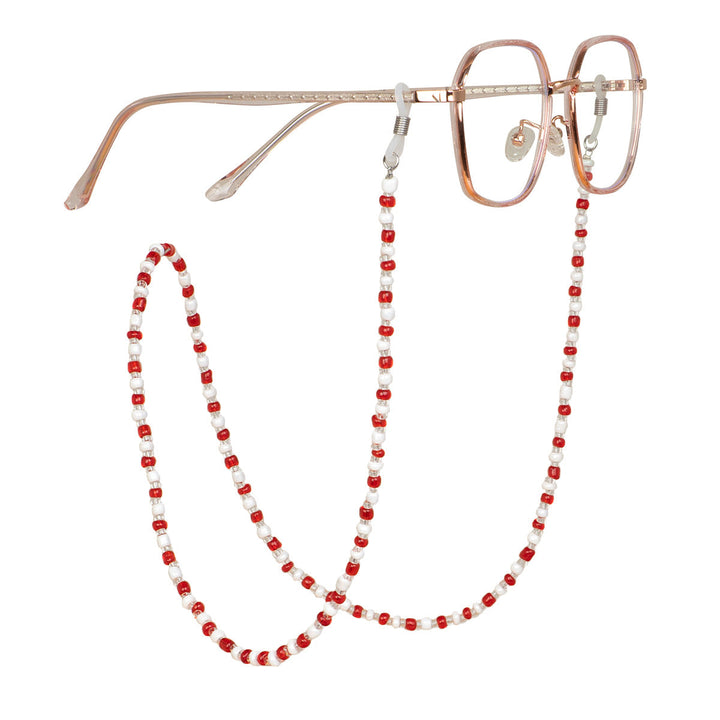 Beaded Eyewear Chain with Flexible Holders Kalsten