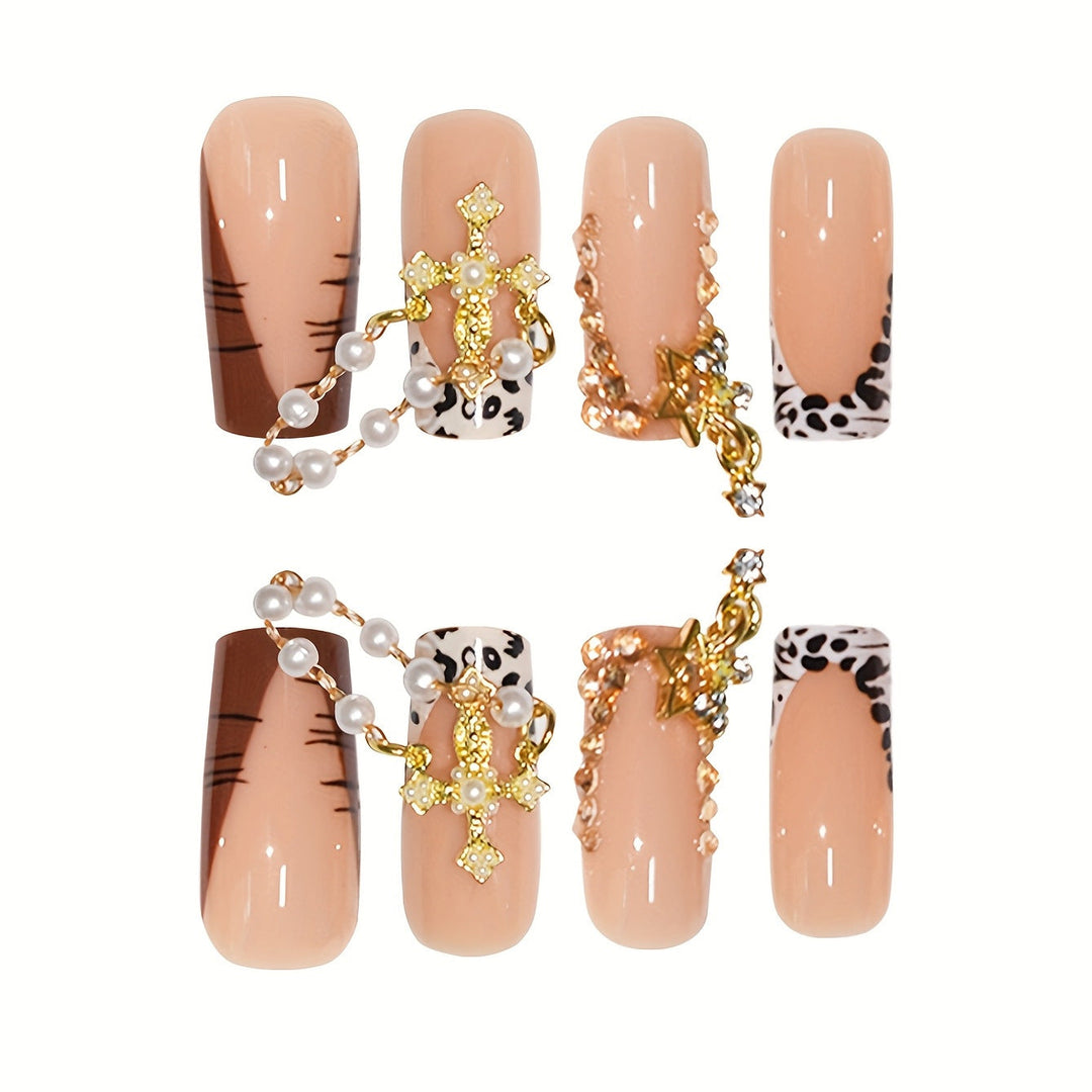 Decorative Highlighted Press-On Nails Kalsten