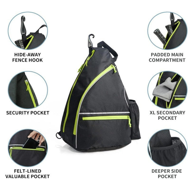 Sporty backpack with compartments for rackets and accessories Kalsten