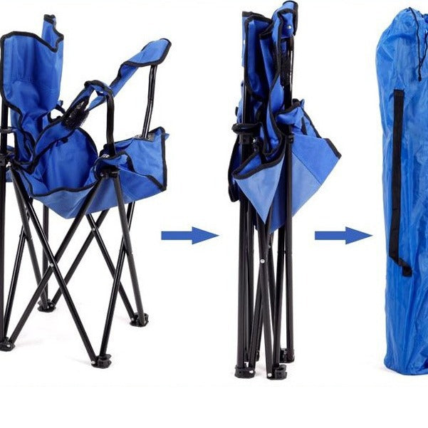 Ladies folding chair with extra comfort and cup holder Kalsten