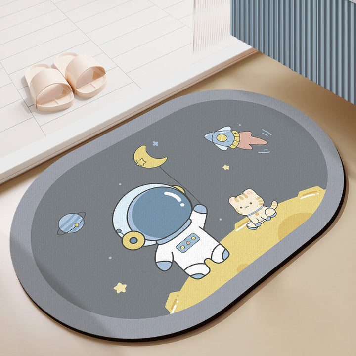 Stylish Checkerboard Bath Mat Kalsten