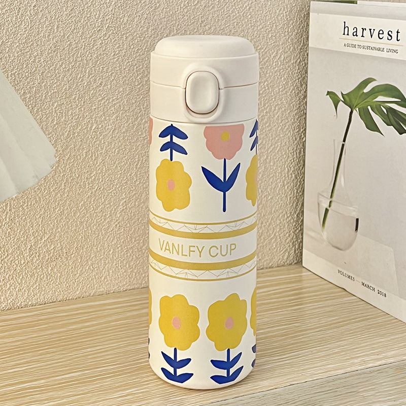 Women's Insulated Drinking Bottle with Innovative Leak Proof Kalsten