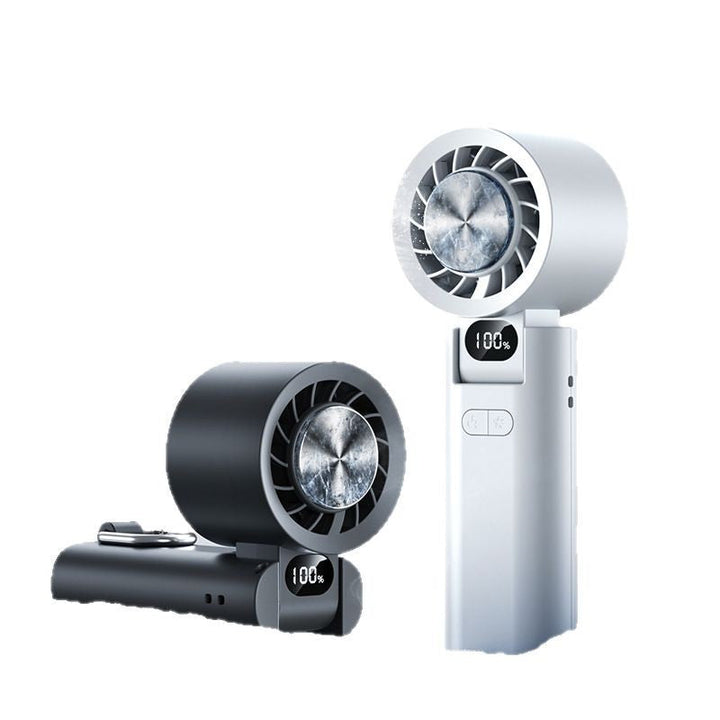 Handheld Rechargeable Cooling Fan with Smart Digital Display Kalsten