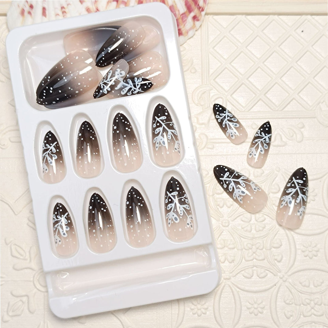 Artistic Glitter Press-On Nail Set Kalsten