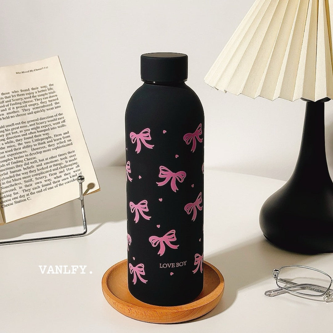 Women's Insulated Drinking Bottle with Creative Bow Motif Kalsten