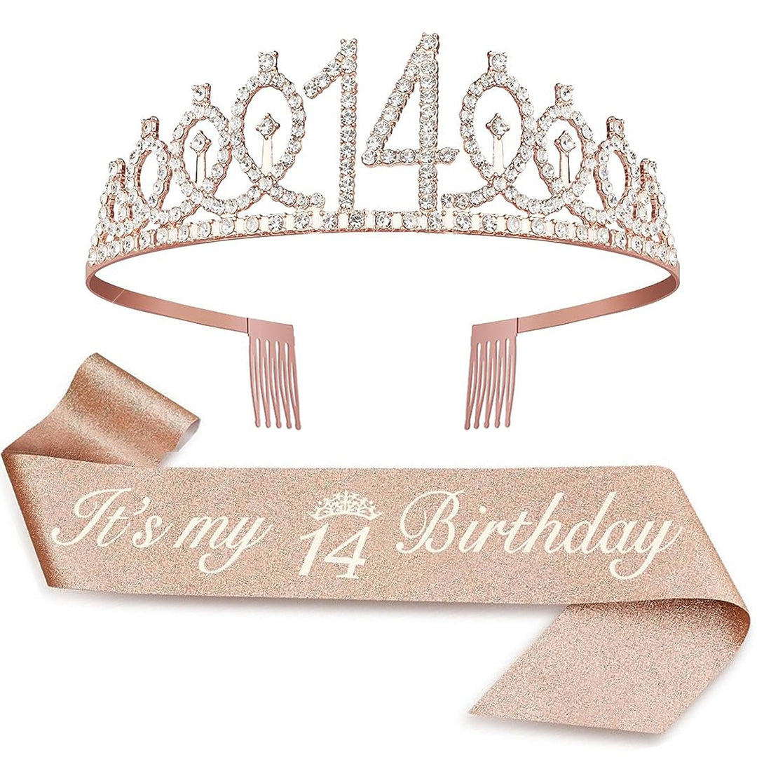 Ladies Crystal Princess Crown with 30 & Fabulous lettering Kalsten