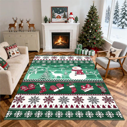Christmas-Themed Decorative Area Rug Acalora