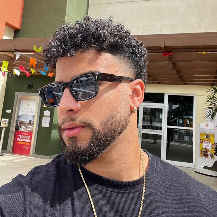 Men's Retro Rectangular Sunglasses Kalsten