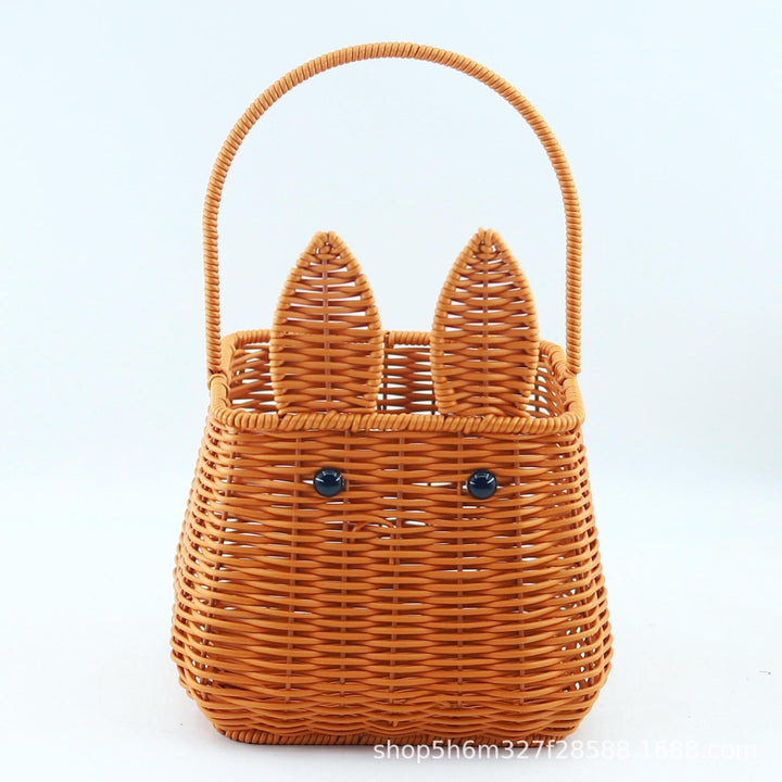 Women's woven basket with cute ears Kalsten