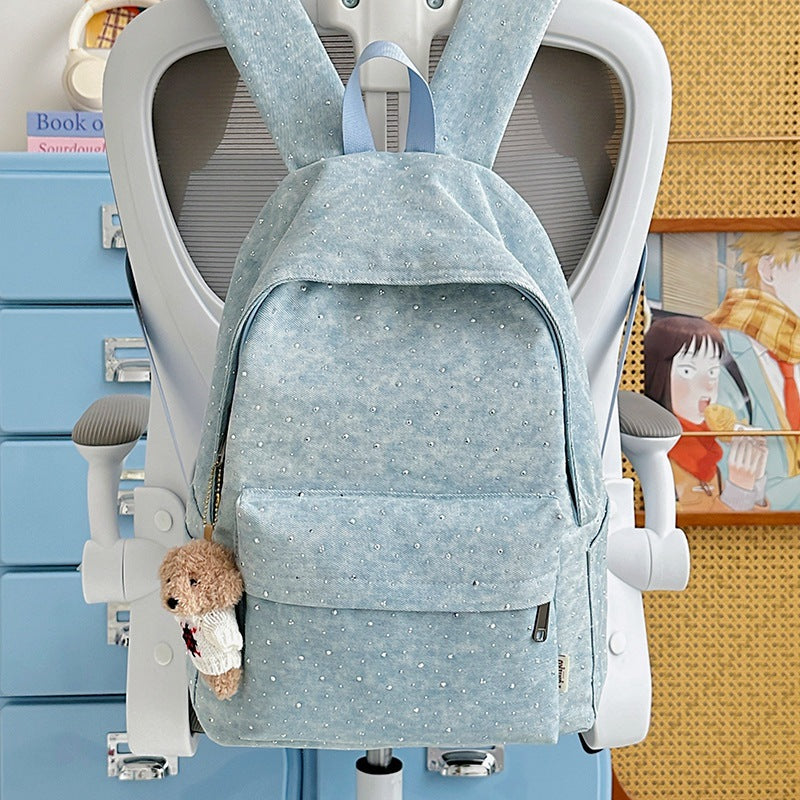 Casual Lightweight Backpack with Polka Dot Design Kalsten
