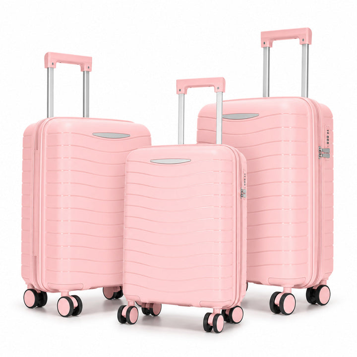 Hard Shell Suitcase Set with Innovative Pocket Organization Kalsten