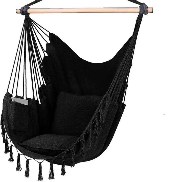 Hanging chair with pocket and cushion Kalsten
