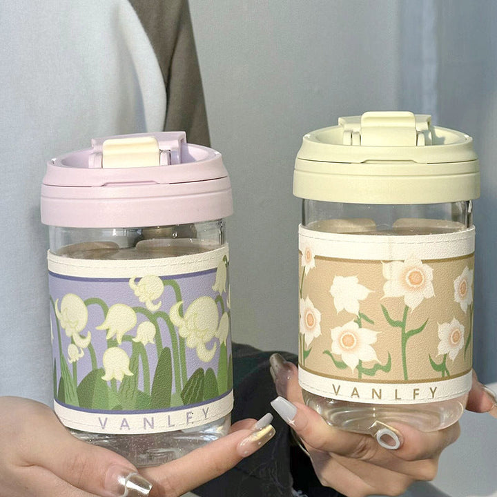 Ladies Insulated Drinking Cup with Elegant Floral Pattern Kalsten