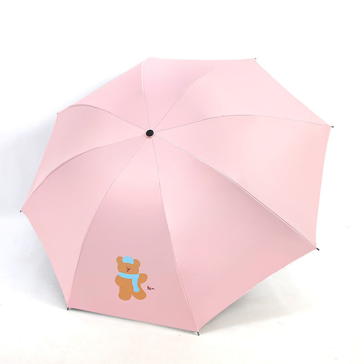 Ladies Kid-Friendly Umbrella with Fun Bear Design Kalsten