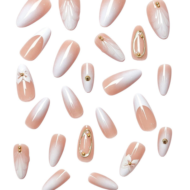 Floral Embellished Press-On Nail Extensions Kalsten