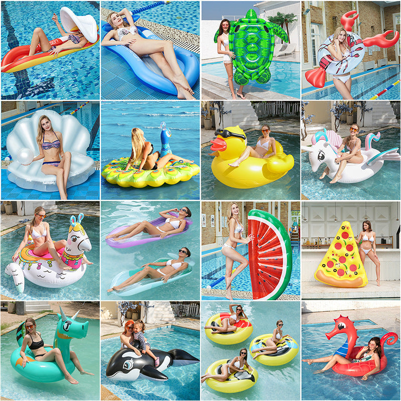 Women Inflatable Swimming Ring with Watermelon Design Kalsten