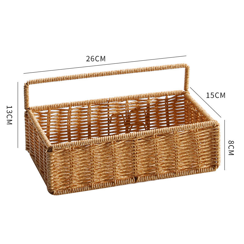 Unisex storage basket with practical carrying handle Kalsten