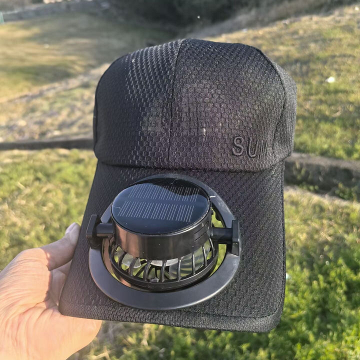 Ventilated baseball cap with detachable rechargeable fan Kalsten