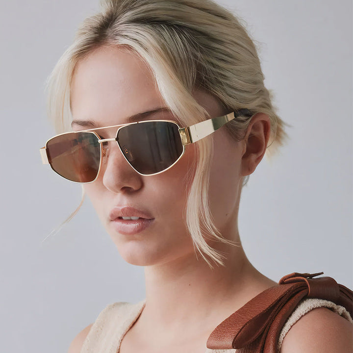 Men's Aviator-Style Metallic Sunglasses Kalsten