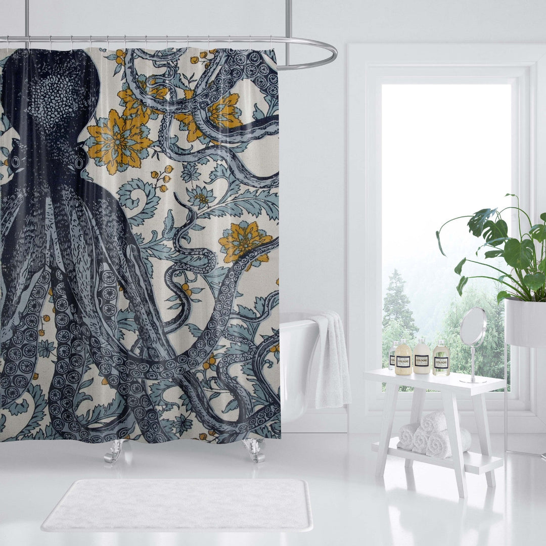 Ocean-Themed Art Shower Curtain Kalsten