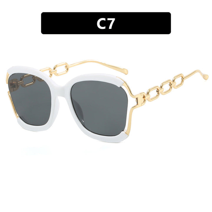 Ladies fashionable sunglasses with golden chain details Kalsten
