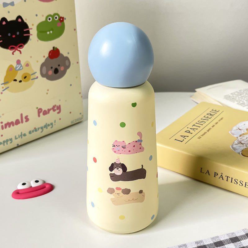 Ladies Insulated Drinking Bottle with Fun Animal Design and Ergonomic Design Kalsten