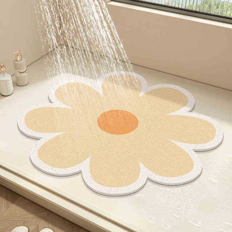Floral Design Bath Mat Kalsten