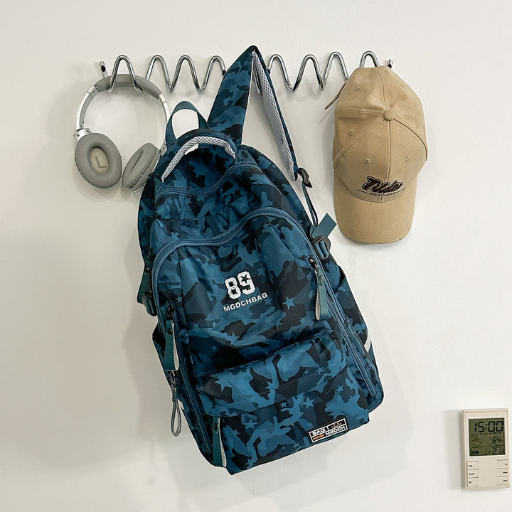 Multi-Functional Urban Camo School Backpack