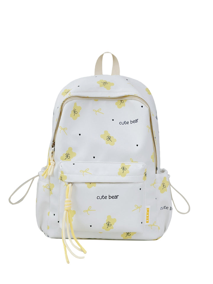 Cute Character Print School Backpack