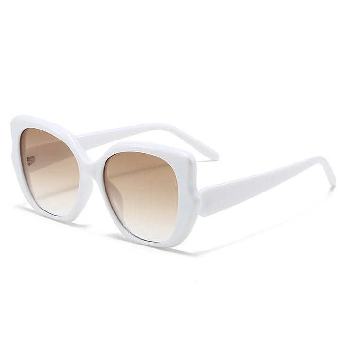 Women's oversized fashionable sunglasses with curved frame Kalsten