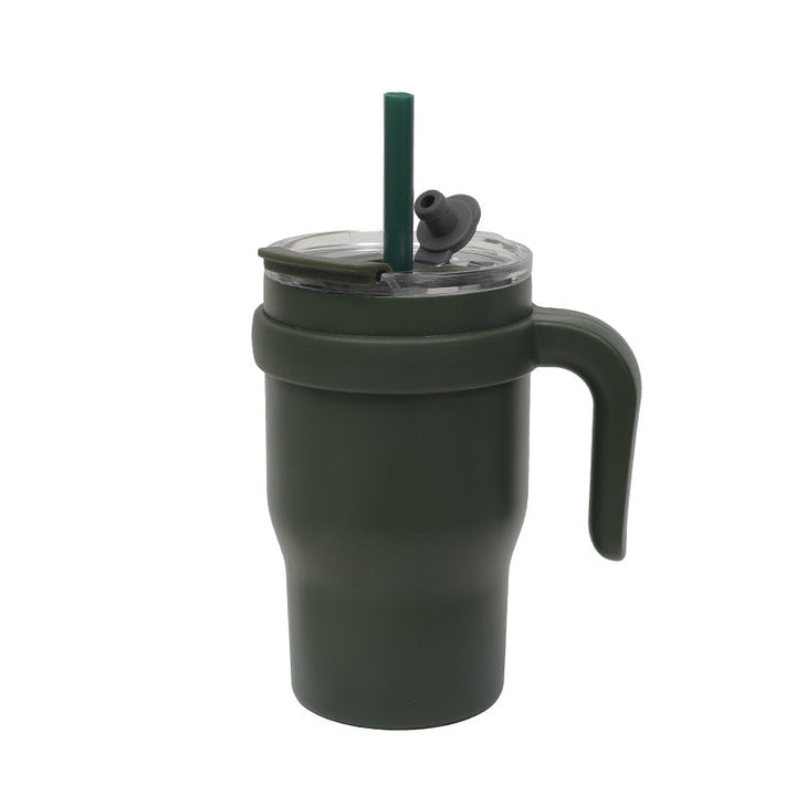 Women's Insulated To-Go Cup with Ergonomic Handle and Flexible Straw Kalsten