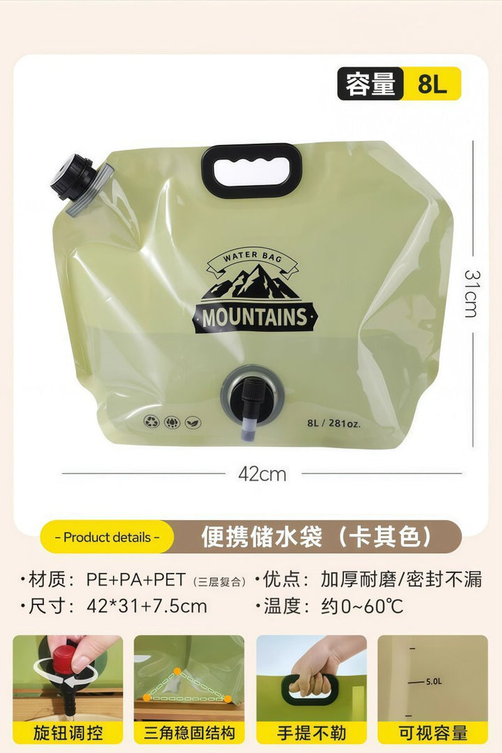 Women's Collapsible Water Container with Large Volume and Practical Features Bowlift
