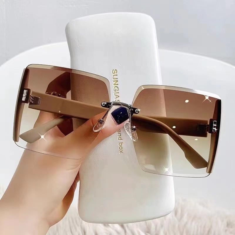 Women's oversized square sunglasses with UV protection Kalsten