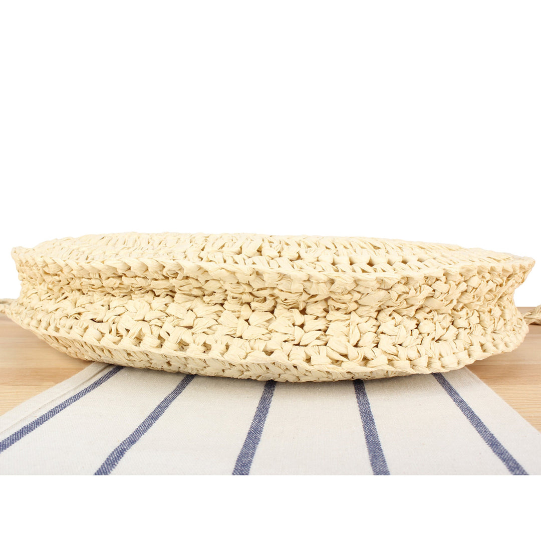 Macrame Crossbody Bag with Wooden Handle Kalsten