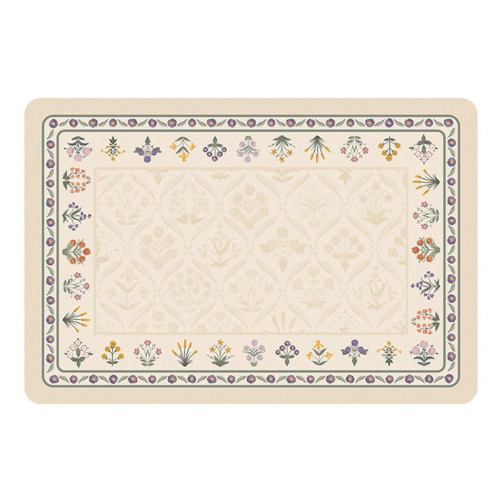 Floral Design Kitchen Mat Kalsten