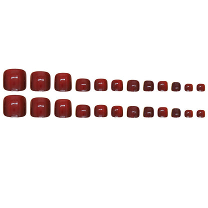 Premium Gel Finish Press-On Toenail Set Acalora