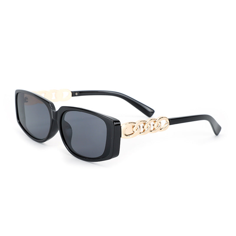 Women's square designer sunglasses with gold details Kalsten