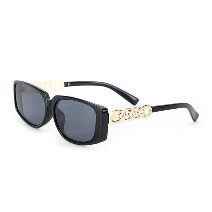 Women's square designer sunglasses with gold details Kalsten