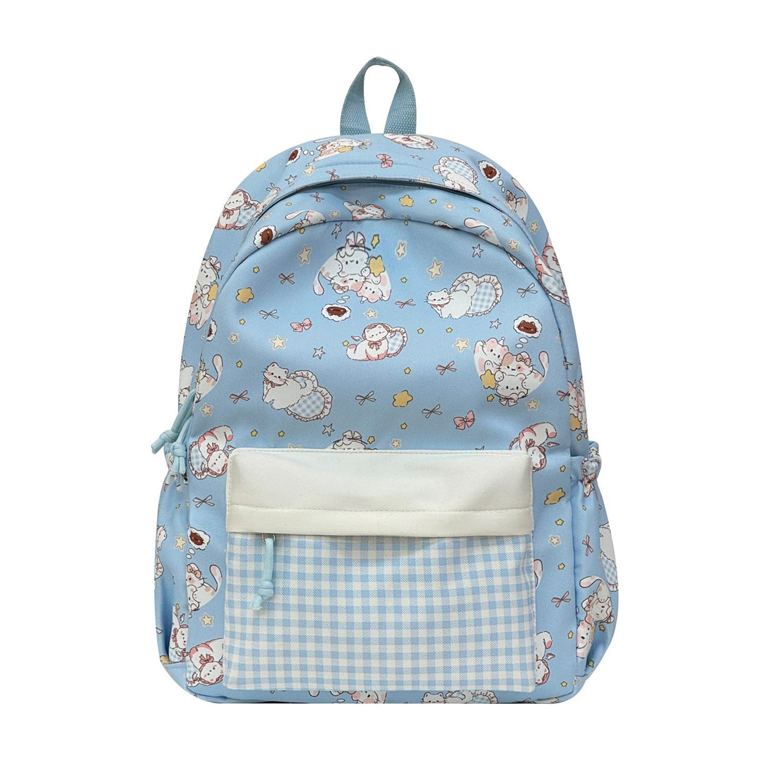 Whimsical Character Print Backpack